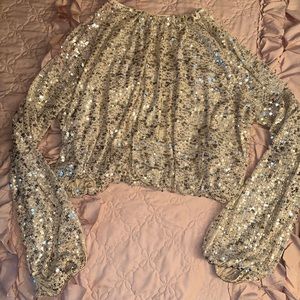 H&M sequin top